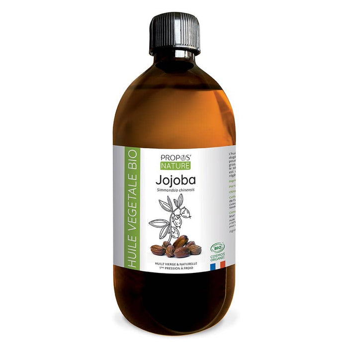 Organic Jojoba Vegetable Oil 500ml - Laboratoire Propos'Nature