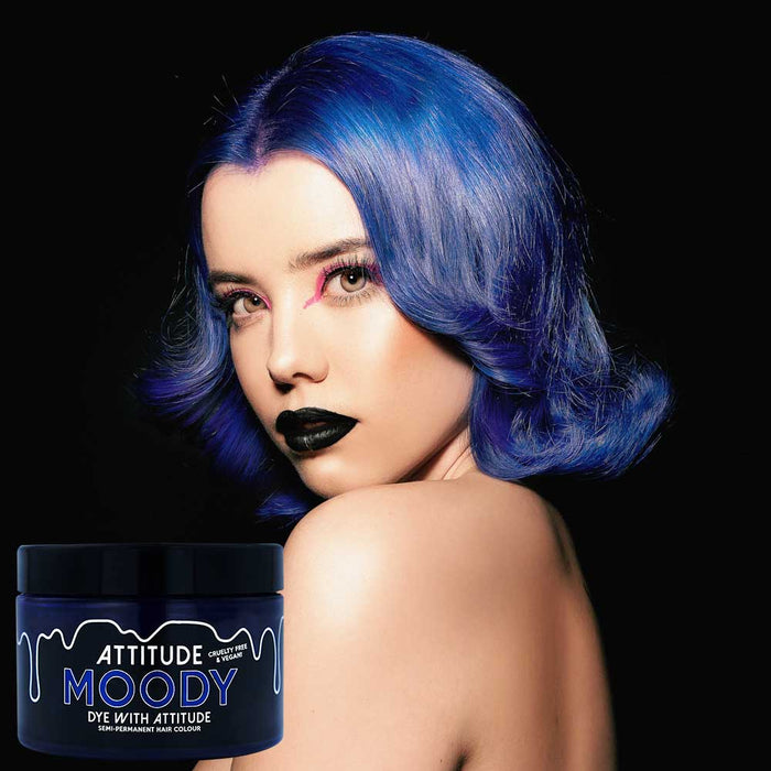 Moody Blue Hiusväri- vegaaninen, eläinkokeeton - Attitude Hair Dye