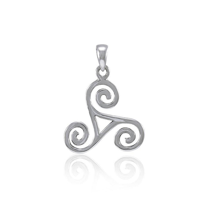 Triskele pendant sterling bronze