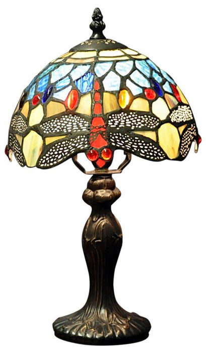 Tiffany lamppu "punainen sudenkorento" k35cm