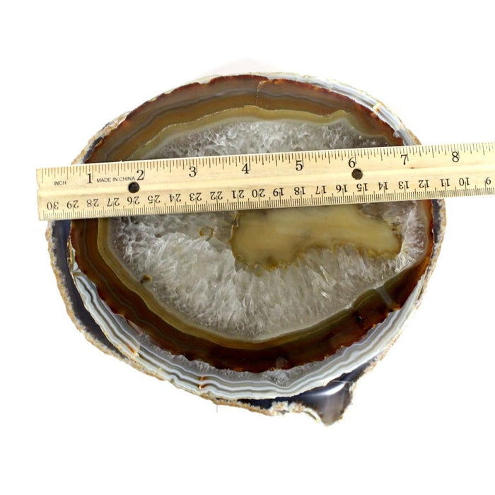 Akaattilevy natural paksu kiekko leveys n.23-25cm - Tarotpuoti