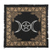 Alttarivaate Triple Moon ja Pentacle 65x65cm - Tarotpuoti