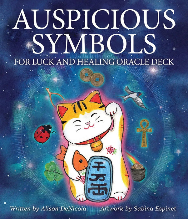 Auspicious Symbols for Luck and Healing Oracle Deck Cards - Alison Denicola, Sabina Espinet - Tarotpuoti