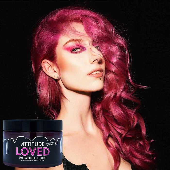 Loved Pink hiusväri - vegaaninen, eläinkokeeton - Attitude Hair Dye
