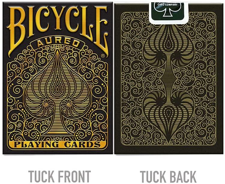 Bicycle Aureo Black Playing Cards - Tarotpuoti