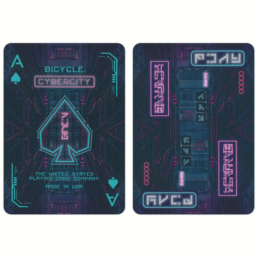 Bicycle Cyberpunk Cybercity Playing Cards - USPC - Tarotpuoti