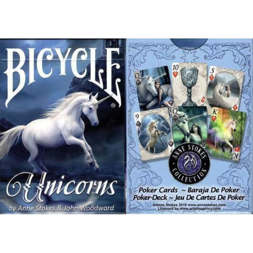 Bicycle Unicorns Anne Stokes pelikortit - Tarotpuoti