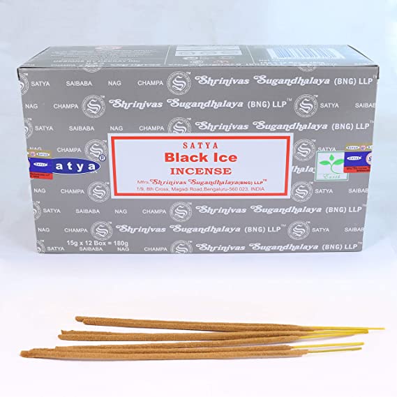 Black Ice Incense Sticks suitsuketikku 15g - Satya - Tarotpuoti