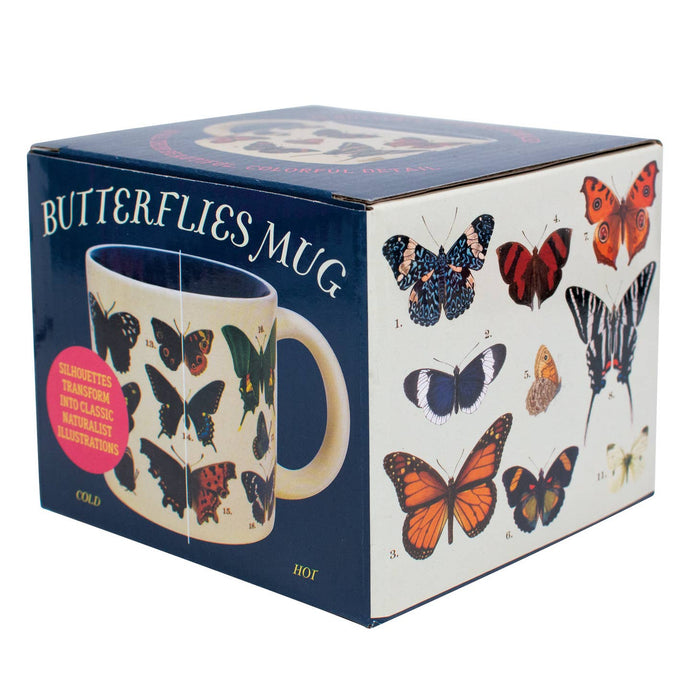 Butterflies lämpöön reagoiva kahvikuppi - Tarotpuoti