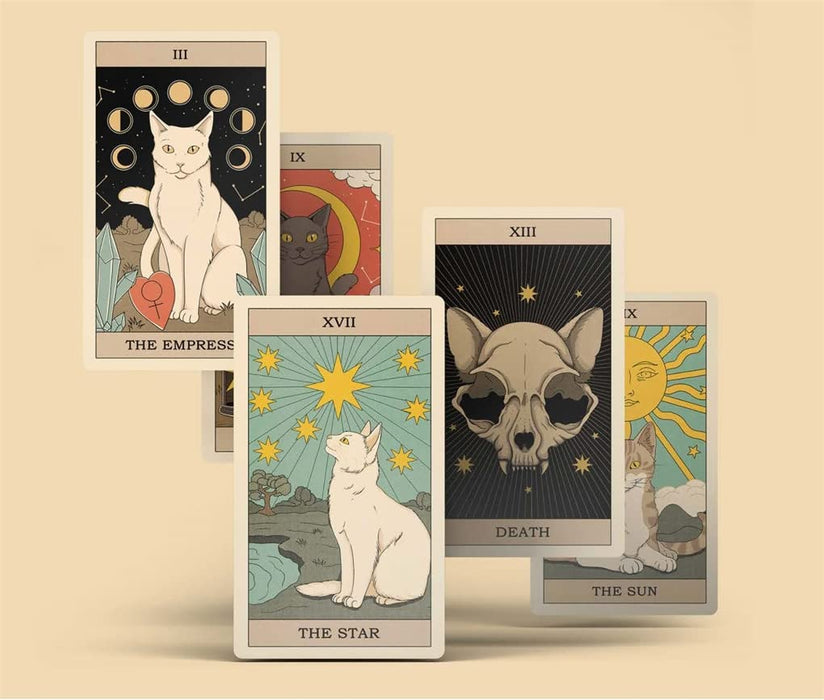 Cats Rule the Earth Tarot : 78-Card Deck and Guidebook for the Feline-Obsessed - Catherine Davidson UUTUUS SYYSKUU 2022 - Tarotpuoti