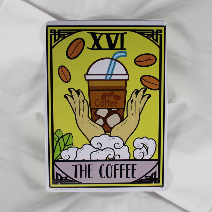 Coffee Tarot Card peltikyltti 30 x 20cm - Tarotpuoti