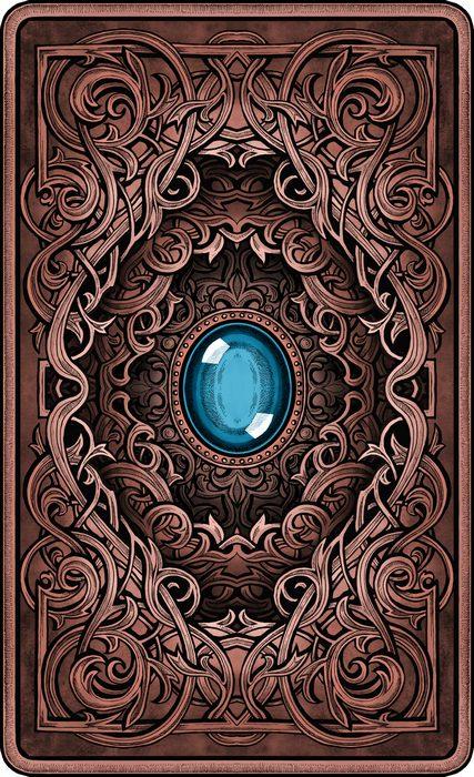 Dark Mansion Tarot deck - 4rd. Edition - Gold edges, brown reverse of cards (limited version style) - Tarotpuoti