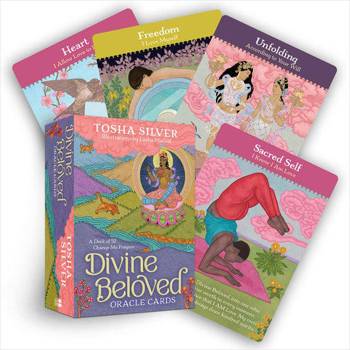 Divine Beloved Oracle Cards: A Deck of 52 Change Me Prayers Cards - Tosha Silver - Tarotpuoti