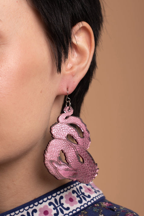 Dragon Earrings Pink korvakorut - Mine Güngör - Tarotpuoti