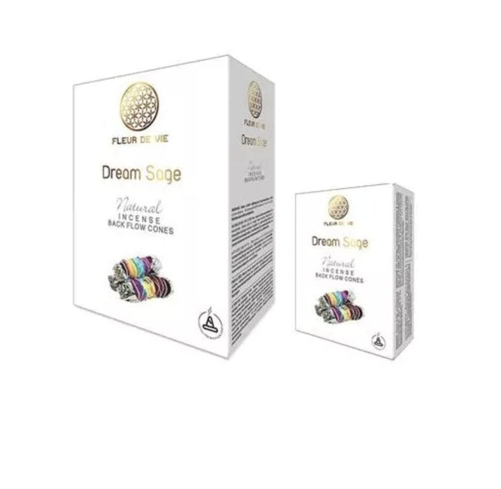 Dream Sage Premium takaisinvirtaus suitsukekartio - Fleur de Vie - Tarotpuoti