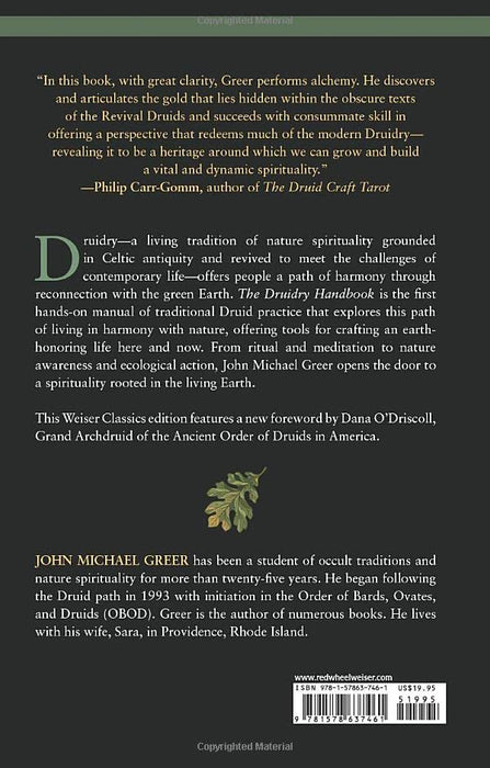 Druidry Handbook: Spiritual Practice Rooted in the Living Earth - John Michael Greer, Philip Carr-Gomm