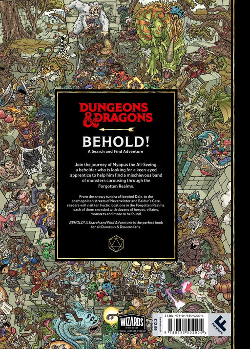 Dungeons & Dragons Behold! A Search and Find Adventure: An official gift for kids, adults, and fans of D&D and fantasy role play games - Wizards of the Coast, Ulises Farinas, Gabriel Cassata - Tarotpuoti