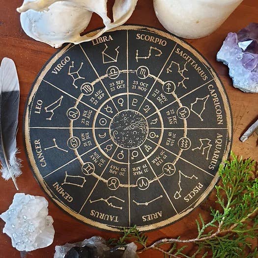 Zodiac Wheel Astrology Board 30cm