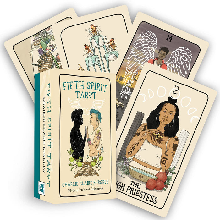 Fifth Spirit Tarot: A 78-Card Deck and Guidebook - Charlie Claire Burgess UUTUUS JOULUKUU 2022 - Tarotpuoti