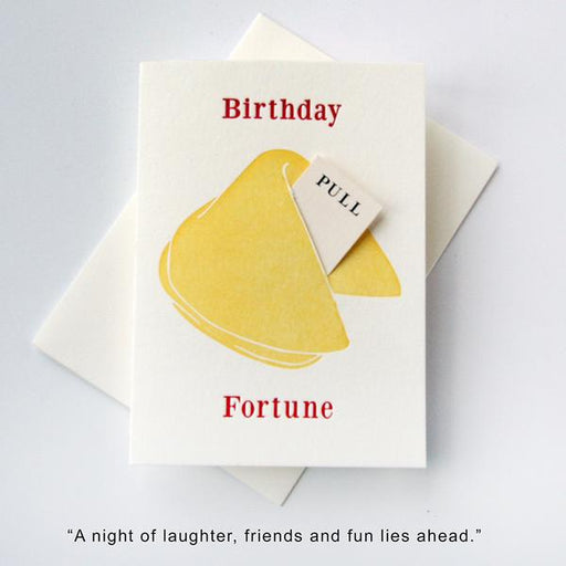 Fortune Cookie - Birthday Laughter Fun kortti - Steel Petal Press - Tarotpuoti