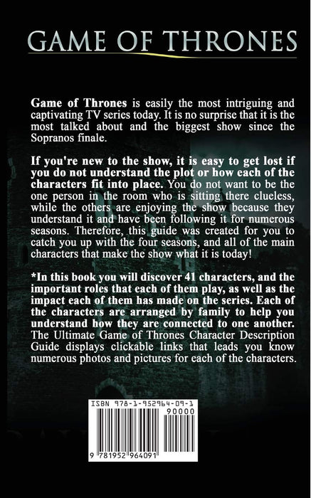 Game of Thrones : The Ultimate Game of Thrones Character Description Guide (Includes 41 Game of Thrones Characters) - David Nolan - Tarotpuoti