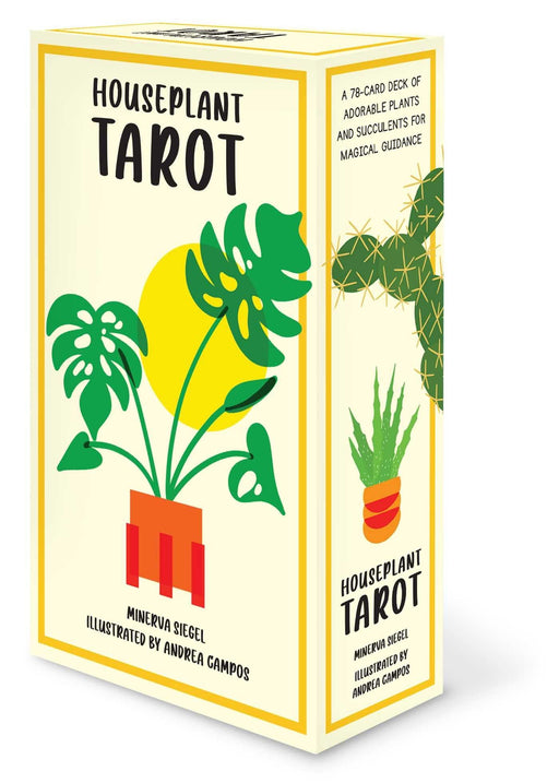 Houseplant Tarot: A 78-Card Deck of Adorable Plants and Succulents for Magical Guidance (Tarot/Oracle Decks) Cards – Minerva Siegel, Andrea Campos - Tarotpuoti