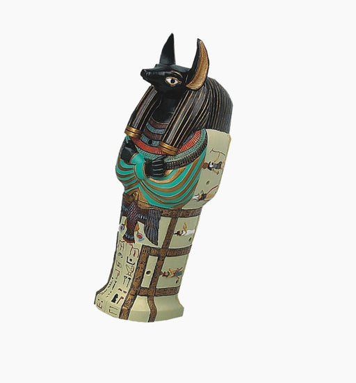 Huom! Arkun kulma rikki. Anubis egyptiläinen suitsukeastia n. 28cm - Tarotpuoti