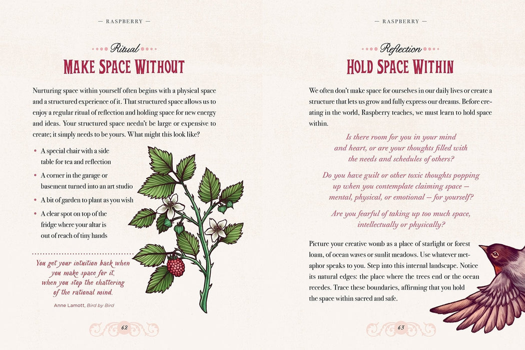 Illustrated Herbiary: Guidance and Rituals from 36 Bewitching Botanicals - Maia Toll - Tarotpuoti