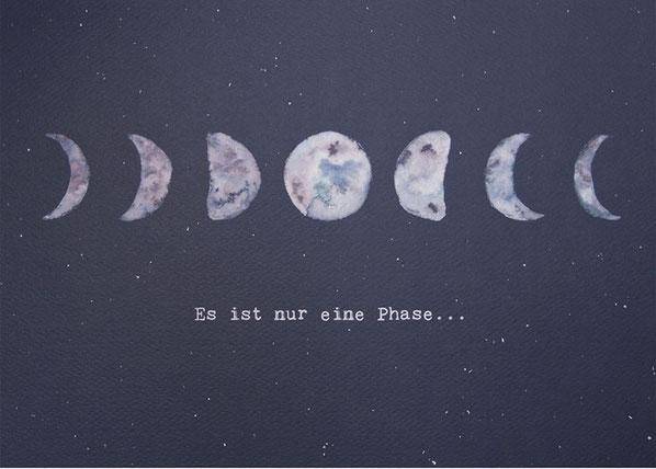 It is only one Phase postikortti (in german) - Anna Cosma - Tarotpuoti