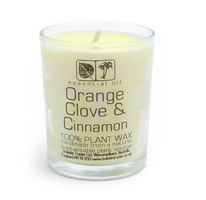 Large Organic Wax Candle - appelsiini ja kaneli - Tarotpuoti