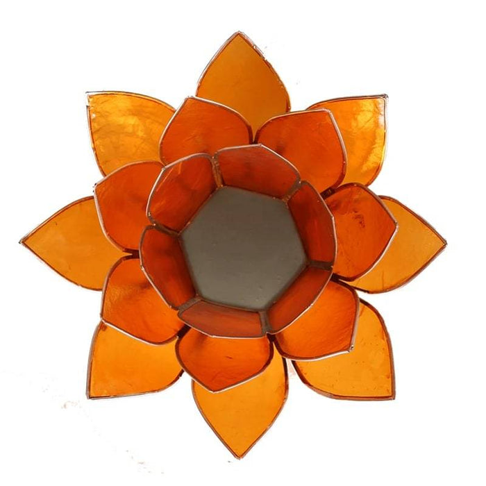 Lotus chakra kynttilä oranssi (sakraalichakra) - Tarotpuoti