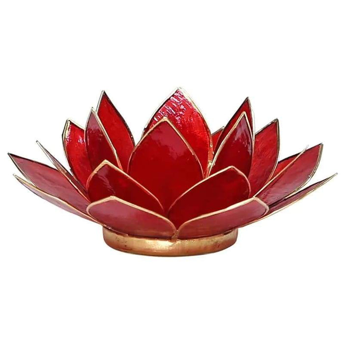 Lotus chakra lyhty punainen kultareunuksin (juurichakra) - Tarotpuoti
