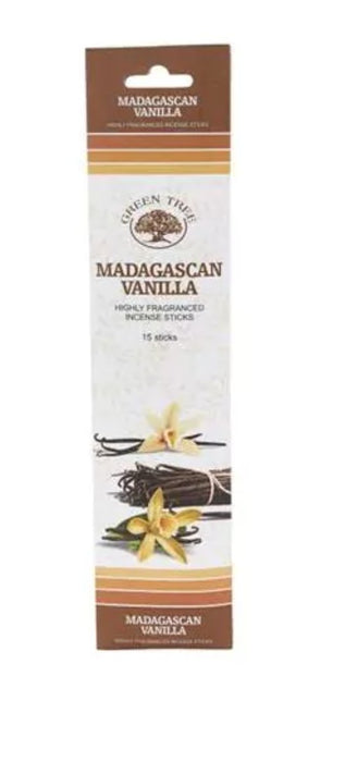 Madacascan Vanilla suitsuketikut - Green Tree - Tarotpuoti