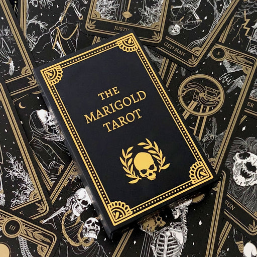 Marigold Tarot Classic 3rd edition, musta foliointi - Amrit Brar - Tarotpuoti