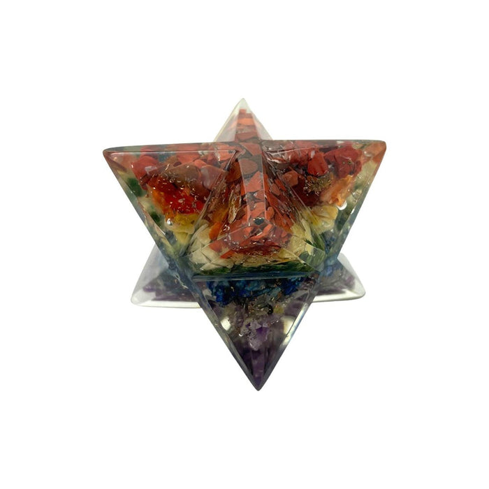 Merkaba tähti 7 chakraa orgoniittia - Tarotpuoti