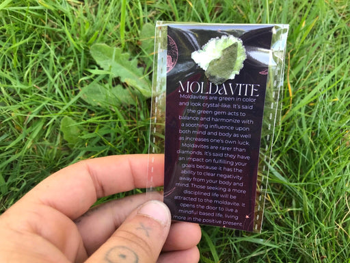 Moldaviitti siru 0.01-0.5g Moldavite Chips, Authentic Czech Moldavite Tektite - Tarotpuoti