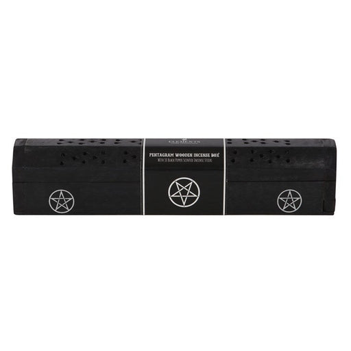 Musta puinen pentagrammi suitsukerasia ja 10kpl mustapippuri suitsuketikkua - Elements - Tarotpuoti
