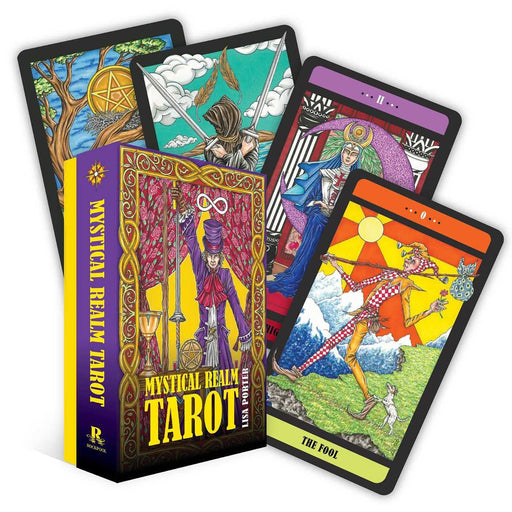 Mystical Realm Tarot: 78 Full-Color Cards and 96-Page Guidebook - Lisa Porter - Tarotpuoti