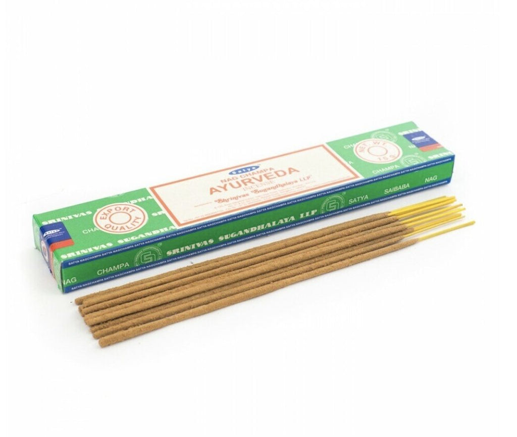 Nag Champa Ayurveda suitsuketikku 15g - Satya — Tarotpuoti