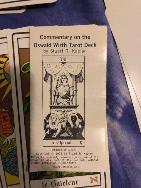 Oswald Wirth Tarot Deck (vintage 1977)(preloved/käytetty) - Tarotpuoti