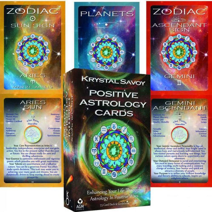 Positive Astrology Cards - Krystal Savoy - Tarotpuoti