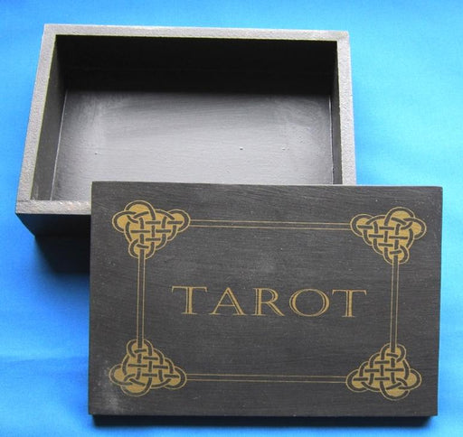 Puinen Tarotkorttirasia TAROT tekstillä - Tarotpuoti