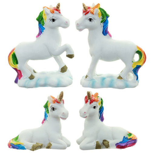 Rainbow unicorn, pikku yksisarvinen - mini patsas - Tarotpuoti
