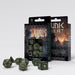 Roolipeli nopat Runic Black & glow-in-the-dark Dice Set - Q Workshop - Tarotpuoti