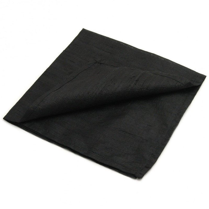 Tarot-Tuch aus Seide, schwarz, 48 x 48 cm