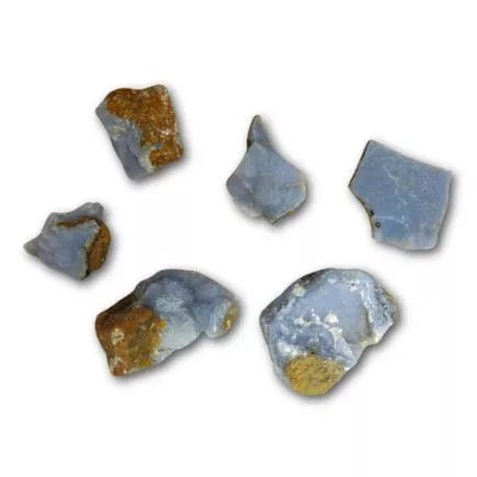Sininen kalsedoni kristalloitunut raakapala n2,5cm n25gr - Afrikka - Tarotpuoti