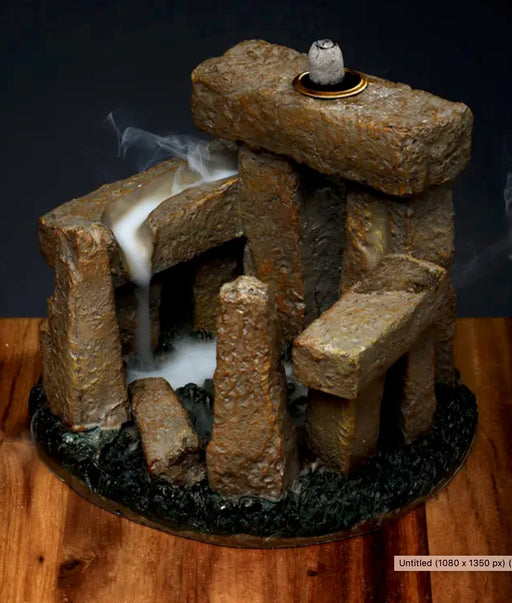 Stonehenge henkinen takaisinvirtaava suitsukeastia n. 11,5cm - Tarotpuoti
