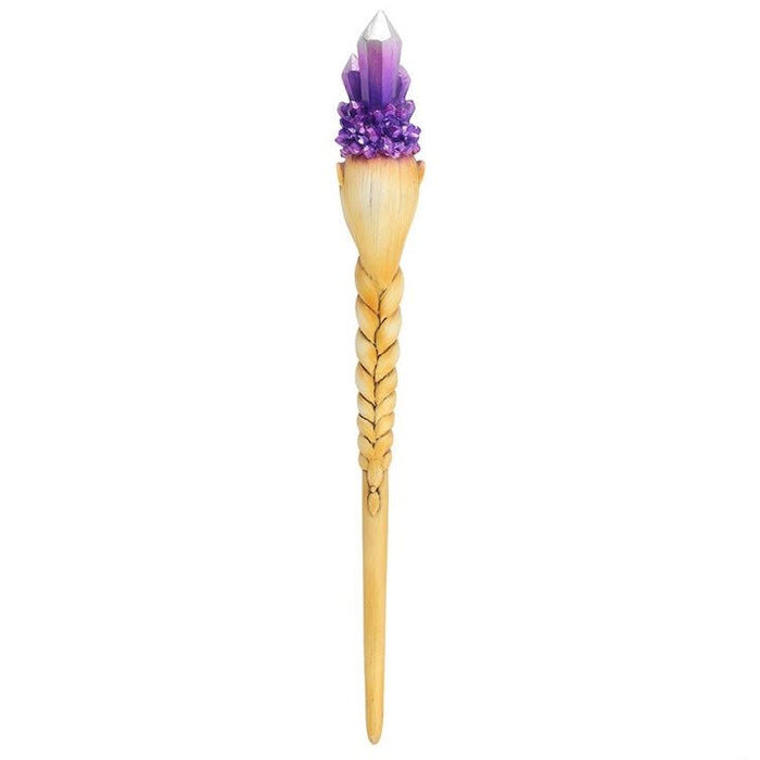 Taikasauva Purple crystal Goddess - Tarotpuoti