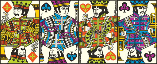 The Beatles Blue pelikortit - Theory11 - Tarotpuoti