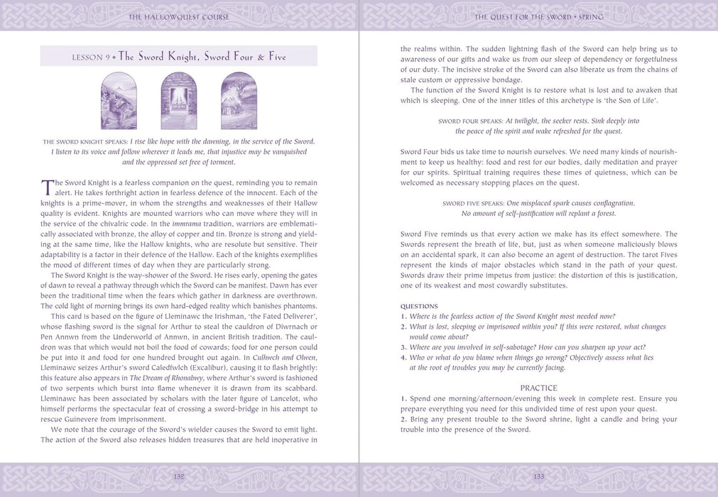 The Complete Arthurian Tarot : Includes classic deck with revised and updated coursebook - Caitlin Matthews, John Matthews - Tarotpuoti